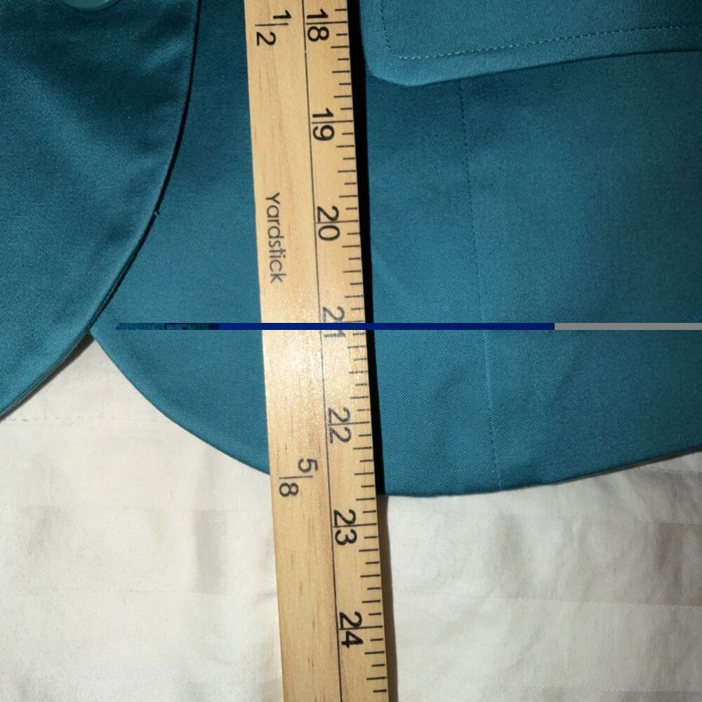 Pendleton Women's Turquoise Blazer Coat 2 Button Sz 8 Lighweight Summer Office - Picture 11 of 14